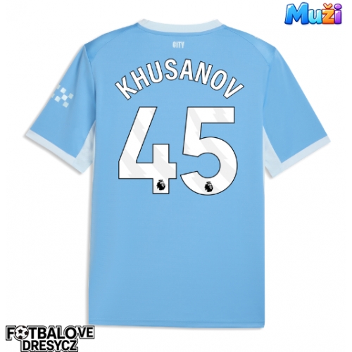 Manchester City Abdukodir Khusanov #45 Domácí Dres 2026-27 Krátký Rukáv Manchester City Abdukodir Khusanov #45 Domácí Dres 2026-27 Krátký Rukáv